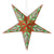 3-PACK + Cord | 24" Red / Green Bloom Glitter Paper Star Lantern and Lamp Cord Hanging Decoration - AsianImportStore.com - B2B Wholesale Lighting and Decor