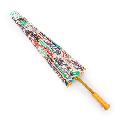 BLOWOUT (50 PACK) 32 Inch Bohemian In the Rough Pattern Premium Paper Parasol Umbrella