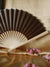 9" Brown Silk Hand Fans for Weddings (10 PACK) - AsianImportStore.com - B2B Wholesale Lighting and Decor