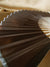 (Discontinued) (100 PACK) 9" Brown Silk Hand Fans for Weddings