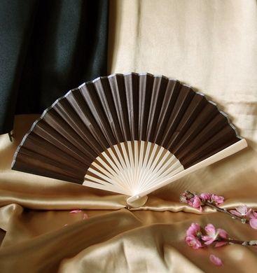 BULK PACK (50) 9" Brown Silk Hand Fans for Weddings - AsianImportStore.com - B2B Wholesale Lighting and Decor