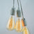 BULK COMBO Triple Socket Pendant Light Cord Combo Kits w/ ST64 Edison Bulbs (19FT, Switch, White) - AsianImportStore.com - B2B Wholesale Lighting and Decor