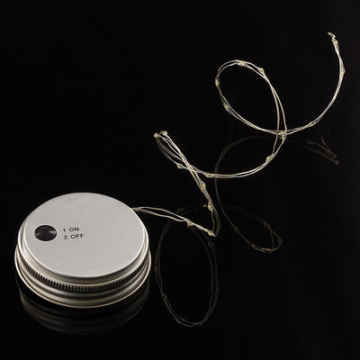 BULK PACK (6) Fantado Regular Mouth Lights Lime Mason Jar Lights w/ Hanging White Fairy LED Kit - AsianImportStore.com - B2B Wholesale Lighting and Decor