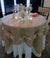 Burlap Fabric Table Cloth Overlay Decorative Cover, 46" - AsianImportStore.com - B2B Wholesale Lighting and Decor