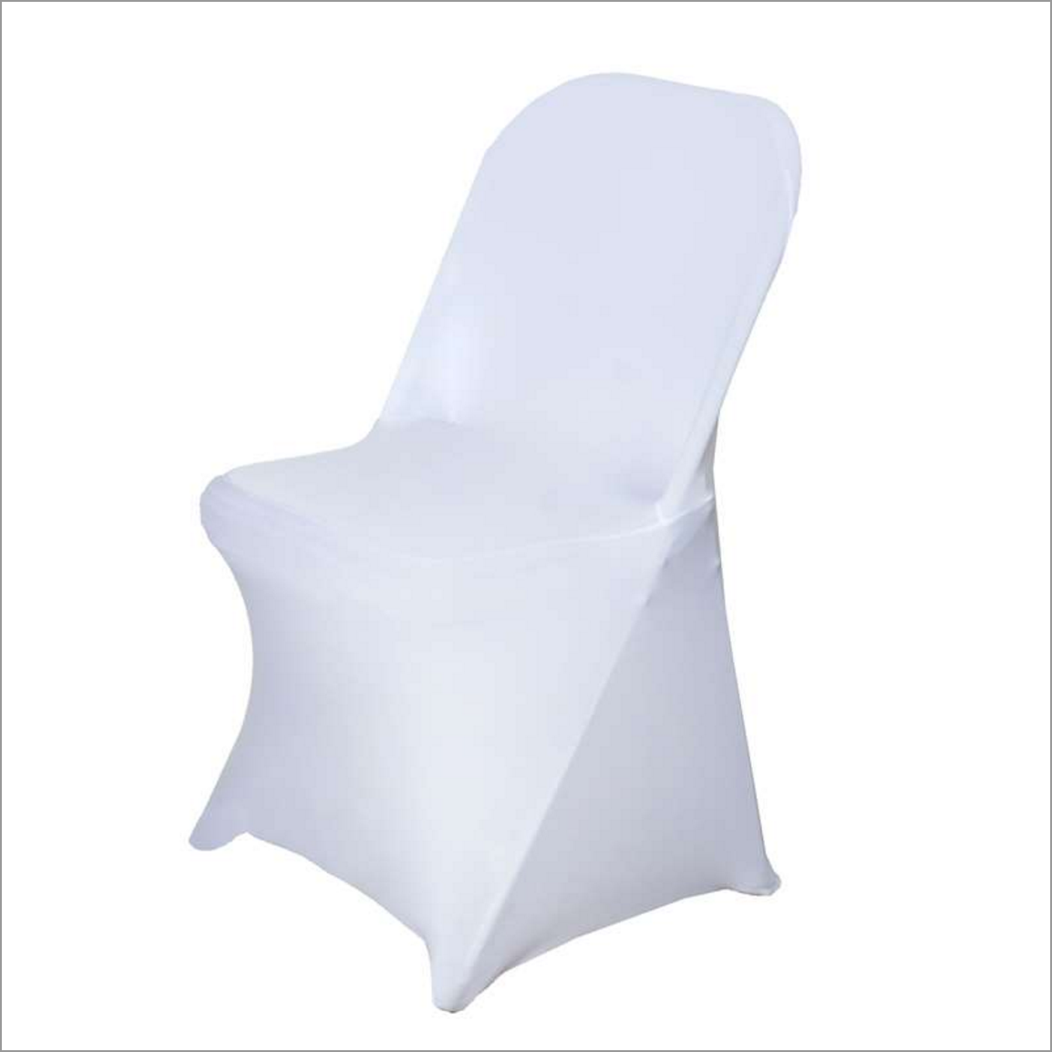 White Stretch Folding Chair Cover (20 PACK) - AsianImportStore.com - B2B Wholesale Lighting and Décor
