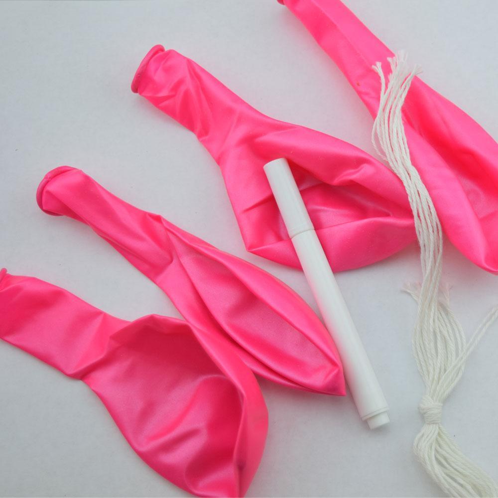 Pearl Pink Chalkboard Balloons for DIY Party Messages w/ Pen (100 PACK) - AsianImportStore.com - B2B Wholesale Lighting and Décor