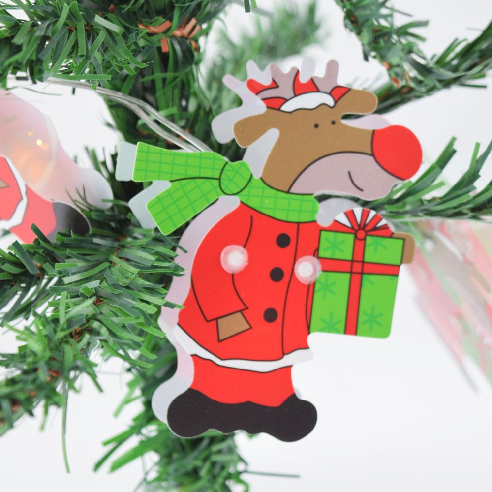 Reindeer LED String Light Christmas Holiday Hanging Garland Banner, Battery Operated - AsianImportStore.com - B2B Wholesale Lighting and Decor