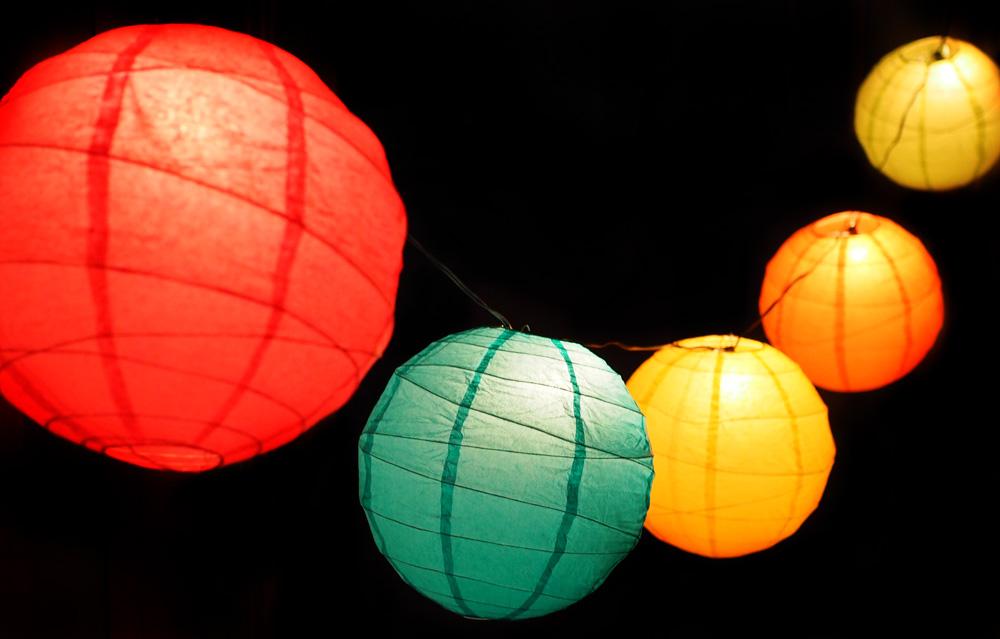 12" Cinco de Mayo / Fiesta Crisscross Ribbing Paper Lantern String Light for Parties, Birthdays or any occasion(31 FT) - AsianImportStore.com - B2B Wholesale Lighting and Decor