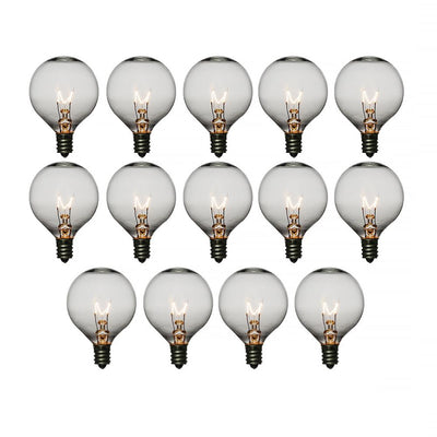 Clear 5-Watt Incandescent G40 Globe Light Bulbs, E12 Candelabra Base (28 PACK) - AsianImportStore.com - B2B Wholesale Lighting and Decor