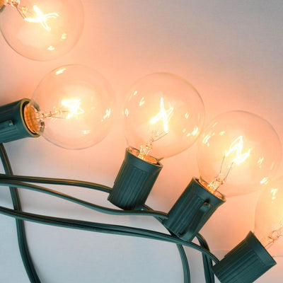 Clear 7-Watt Incandescent G40 Globe Light Bulbs, E17 Base (25 PACK) - AsianImportStore.com - B2B Wholesale Lighting and Decor