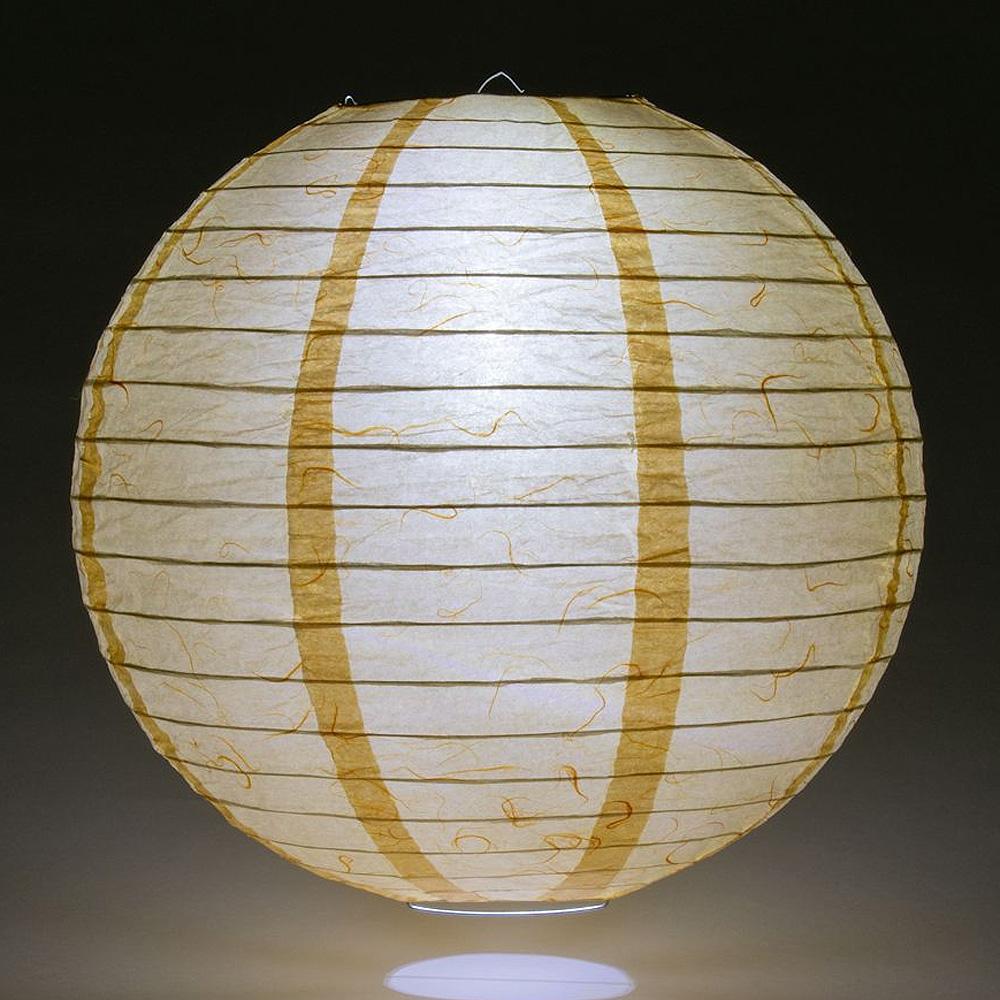 12" Ivory Dragon Cloud Beige Premium Texture Fibrous Paper Lantern - AsianImportStore.com - B2B Wholesale Lighting and Decor