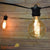 10 Socket Outdoor Commercial String Light Set, Edison G80 Spiral Light Bulbs, 21 FT Black Cord, Weatherproof - AsianImportStore.com - B2B Wholesale Lighting and Decor
