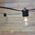 10 Socket Outdoor Commercial String Light Set, Shatterproof LED Light Bulbs Warm White, 21 FT Black Cord, Weatherproof - AsianImportStore.com - B2B Wholesale Lighting and Decor