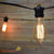 10 Socket Outdoor Commercial String Light Set, Edison ST58 Squirrel Cage Light Bulbs, 21 FT Black Cord, Weatherproof - AsianImportStore.com - B2B Wholesale Lighting and Decor