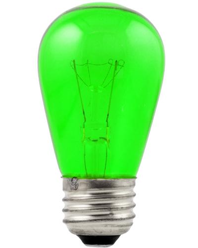 24 Socket Outdoor Commercial String Light Set, S14 Green Colored Light Bulbs, 54 FT Black Cord, Weatherproof - AsianImportStore.com - B2B Wholesale Lighting and Decor