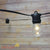 24 Socket Outdoor Commercial String Light Set, Shatterproof LED Light Bulbs Warm White, 54 FT Black Cord, Weatherproof - AsianImportStore.com - B2B Wholesale Lighting and Decor