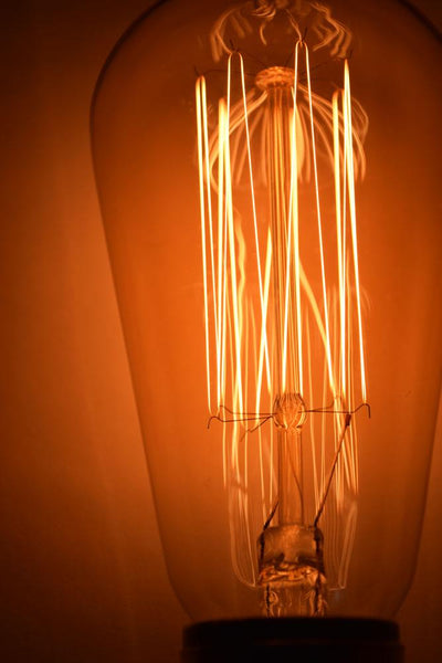 24 Socket Outdoor Commercial String Light Set, Edison ST58 Squirrel Cage Light Bulbs, 54 FT Black Cord, Weatherproof - AsianImportStore.com - B2B Wholesale Lighting and Decor