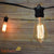 24 Socket Outdoor Commercial String Light Set, Edison ST58 Squirrel Cage Light Bulbs, 54 FT Black Cord, Weatherproof - AsianImportStore.com - B2B Wholesale Lighting and Decor