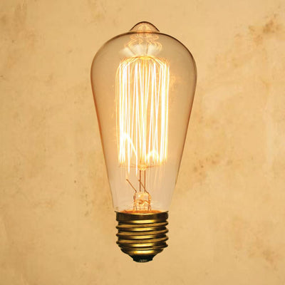 24 Socket Outdoor Commercial String Light Set, Edison ST64 Squirrel Cage Light Bulbs, 54 FT Black Cord, Weatherproof - AsianImportStore.com - B2B Wholesale Lighting and Decor
