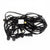 Red LED 25 Socket Outdoor Commercial String Light Set E12, Black Cord, 29 FT Weatherproof - AsianImportStore.com - B2B Wholesale Lighting and Decor