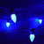 Blue LED 25 Socket Outdoor Commercial String Light Set E12, White Cord, 29 FT Weatherproof - AsianImportStore.com - B2B Wholesale Lighting and Decor