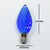 Blue LED 50 Socket Outdoor Commercial String Light Set E12, Black Cord, 54 FT Weatherproof - AsianImportStore.com - B2B Wholesale Lighting and Decor