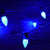 Blue LED 50 Socket Outdoor Commercial String Light Set E12, Black Cord, 54 FT Weatherproof - AsianImportStore.com - B2B Wholesale Lighting and Decor