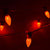 Red LED 50 Socket Outdoor Commercial String Light Set E12, White Cord, 54 FT Weatherproof - AsianImportStore.com - B2B Wholesale Lighting and Decor