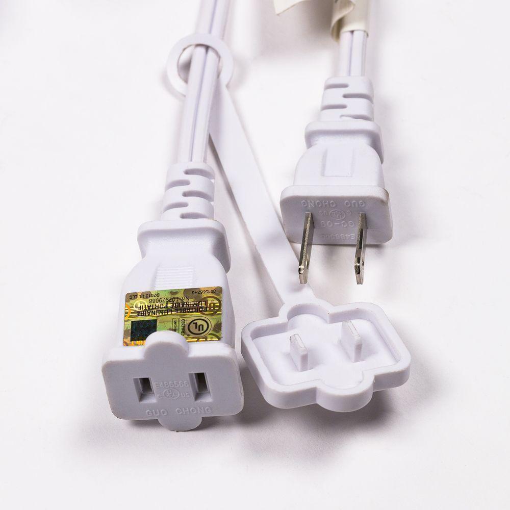 (Cord Only) 25 Socket Outdoor Commercial DIY String Light 29 FT White Cord w/ E12 C7 Base, Weatherproof - AsianImportStore.com - B2B Wholesale Lighting and Decor
