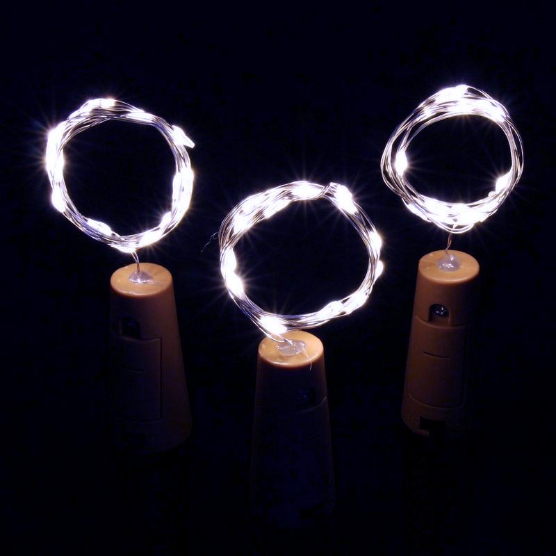 3 Pack | 3 Ft 20 Super Bright Cool White LED Battery Operated Wine Bottle lights With Cork DIY Fairy String Light For Home Wedding Party Decoration - AsianImportStore.com - B2B Wholesale Lighting and Decor