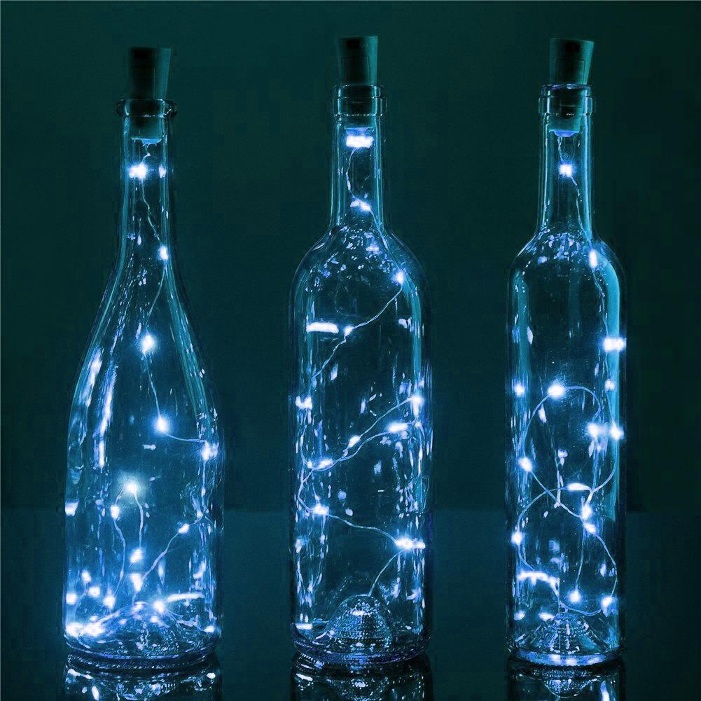 3 Pack | 3 Ft 20 Super Bright Cool White LED Battery Operated Wine Bottle lights With Cork DIY Fairy String Light For Home Wedding Party Decoration - AsianImportStore.com - B2B Wholesale Lighting and Decor