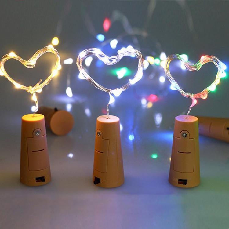 3 Ft 20 Super Bright Cool White LED Battery Operated Wine Bottle lights With Cork DIY Fairy String Light For Home Wedding Party Decoration - AsianImportStore.com - B2B Wholesale Lighting and Decor