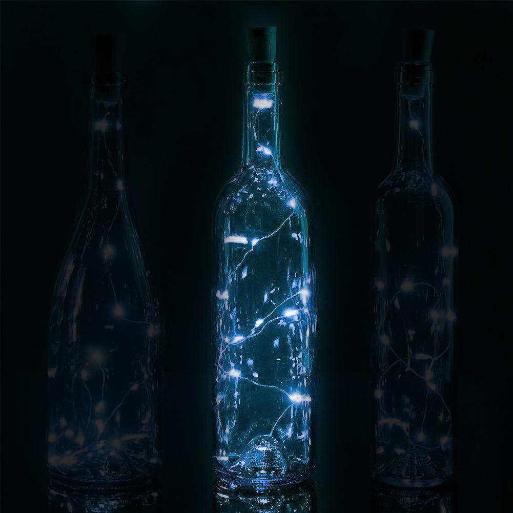 3 Ft 20 Super Bright Cool White LED Battery Operated Wine Bottle lights With Cork DIY Fairy String Light For Home Wedding Party Decoration - AsianImportStore.com - B2B Wholesale Lighting and Decor