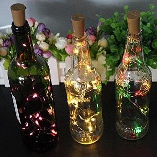 3 Pack | 3 Ft 20 Super Bright RGB LED Battery Operated Wine Bottle lights With Cork DIY Fairy String Light For Home Wedding Party Decoration - AsianImportStore.com - B2B Wholesale Lighting and Decor
