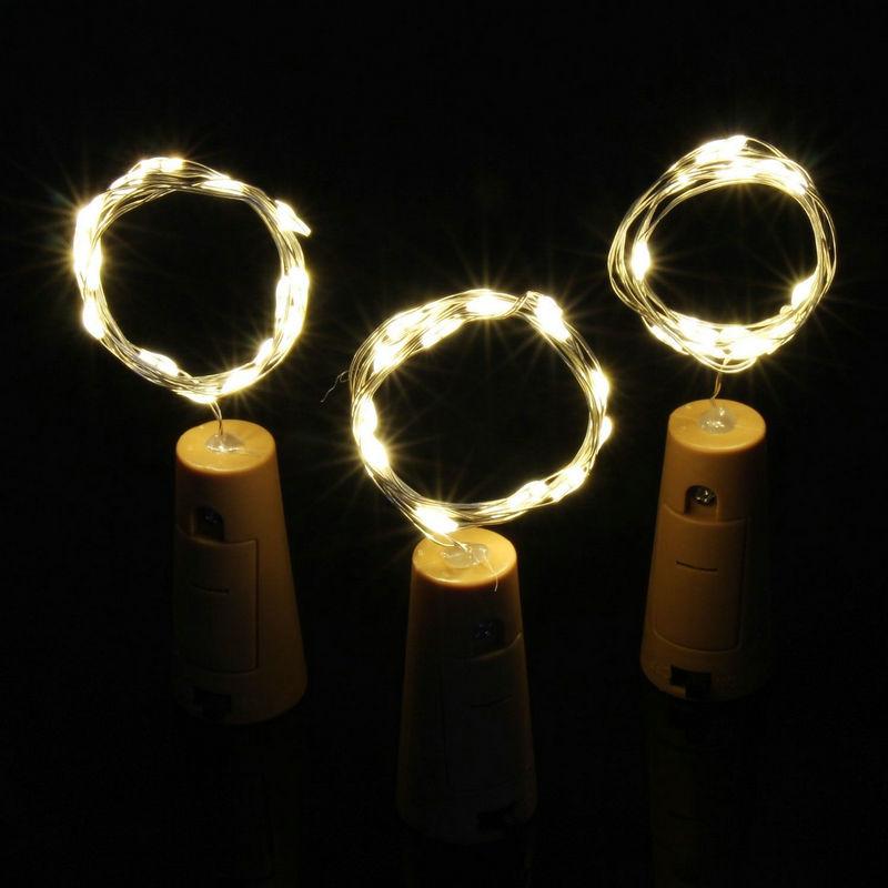 3 Pack | 3Ft Battery Powered 20 LED Warm White Cork Wine Bottle Lights DIY Fairy String Lights Table Centerpiece Decoration - AsianImportStore.com - B2B Wholesale Lighting and Decor