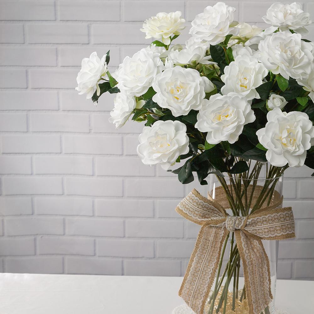  Gardenia White Realistic Bridal Floral Wedding - AsianImportStore.com - B2B Wholesale Lighting and Decor