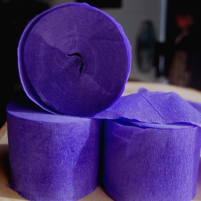 Purple Crepe Paper Streamer Party Decorations (102 PACK) - AsianImportStore.com - B2B Wholesale Lighting and Décor