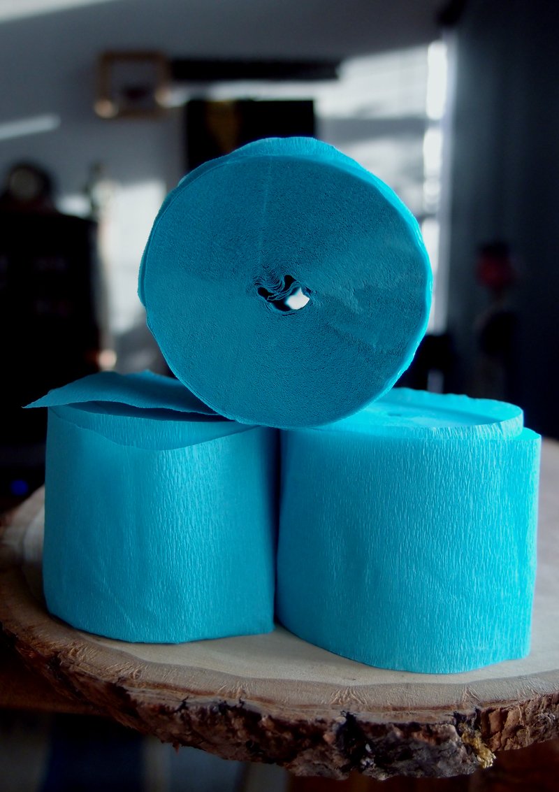  Water Blue Crepe Paper Streamer Party Decorations (195FT Total, 3 PACK) - AsianImportStore.com - B2B Wholesale Lighting and Decor