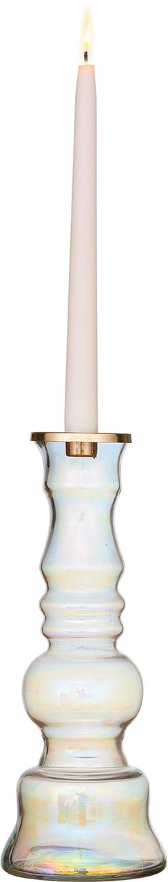 11.25" Rosina Iridescent Glass Candlestick Holder - AsianImportStore.com - B2B Wholesale Lighting and Decor