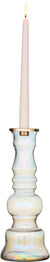 11.25" Rosina Iridescent Glass Candlestick Holder - AsianImportStore.com - B2B Wholesale Lighting and Decor