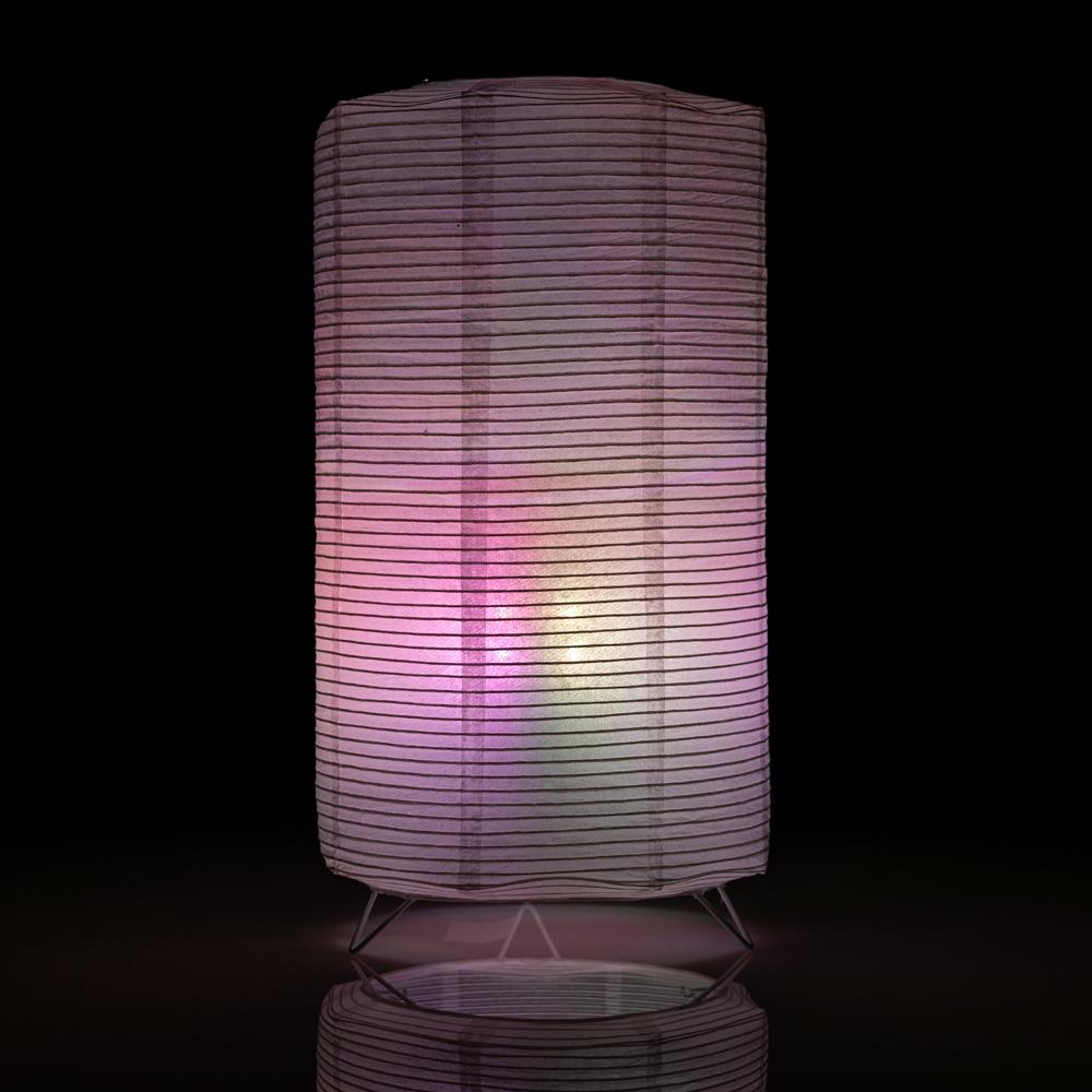 Cylinder Fine Line Color-Changing LED Table Top Lantern Lamp Light KIT w/ Remote, Omni360 Battery Powered - AsianImportStore.com - B2B Wholesale Lighting and Decor