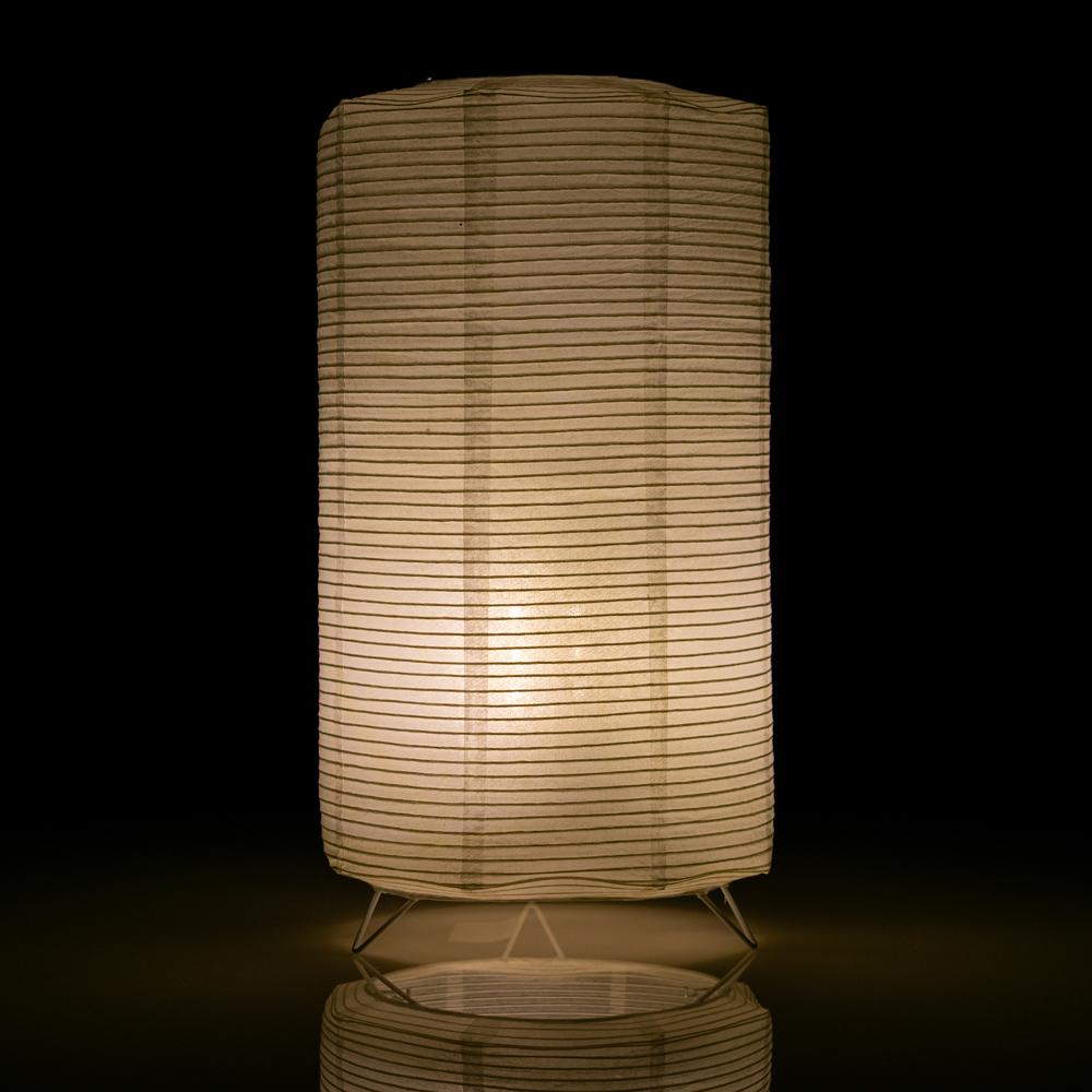 Cylinder Fine Line Warm White LED Table Top Lantern Lamp Light KIT w/ Remote, Omni360 Battery Powered - AsianImportStore.com - B2B Wholesale Lighting and Decor