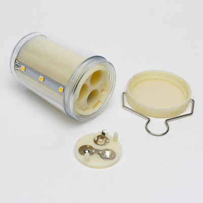 Cylinder Fine Line Warm White LED Table Top Lantern Lamp Light KIT w/ Remote, Omni360 Battery Powered - AsianImportStore.com - B2B Wholesale Lighting and Decor