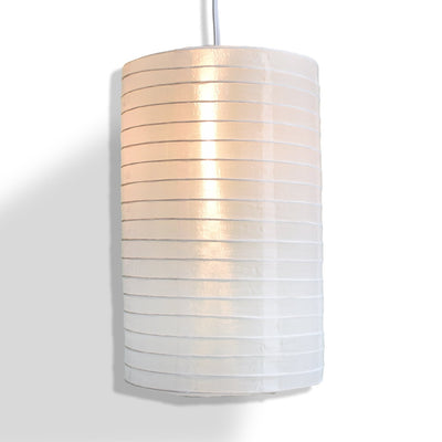 8" White Cylinder Nylon Lantern - AsianImportStore.com - B2B Wholesale Lighting & Décor since 2002.