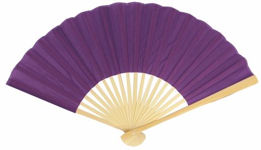 BULK PACK (50) 9" Dark Purple Silk Hand Fans for Weddings - AsianImportStore.com - B2B Wholesale Lighting and Decor