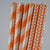 Orange Decorative Party Paper Straws, Chevron / Stripped (25 PACK) - AsianImportStore.com - B2B Wholesale Lighting and Decor