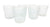(Discontinued) (102 PACK) 6 Pack | Small Fleur de Lys Juice/Wine Glass Drinkware (Clear, Holds Approx 3.5 oz)  - For Home Decor, Parties, and Wedding Decorations