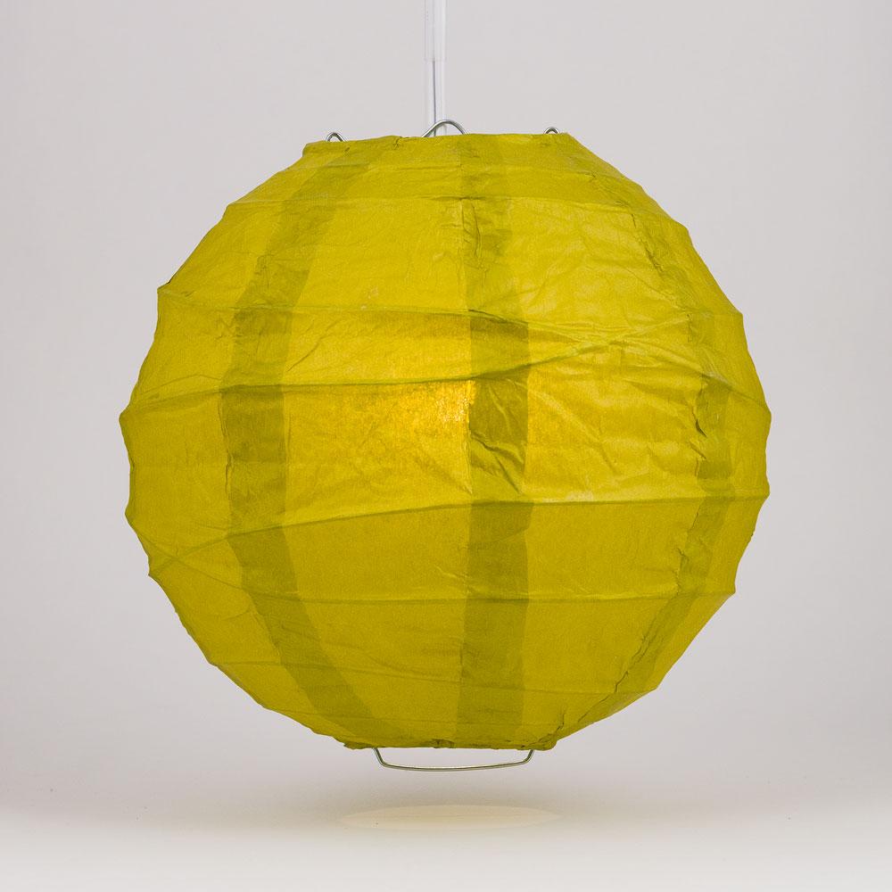 24" Pear Round Paper Lantern, Crisscross Ribbing, Chinese Hanging Wedding & Party Decoration - AsianImportStore.com - B2B Wholesale Lighting and Decor