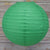 4" Emerald Green Round Paper Lantern, Even Ribbing, Hanging Decoration (10 PACK) - AsianImportStore.com - B2B Wholesale Lighting and Decor
