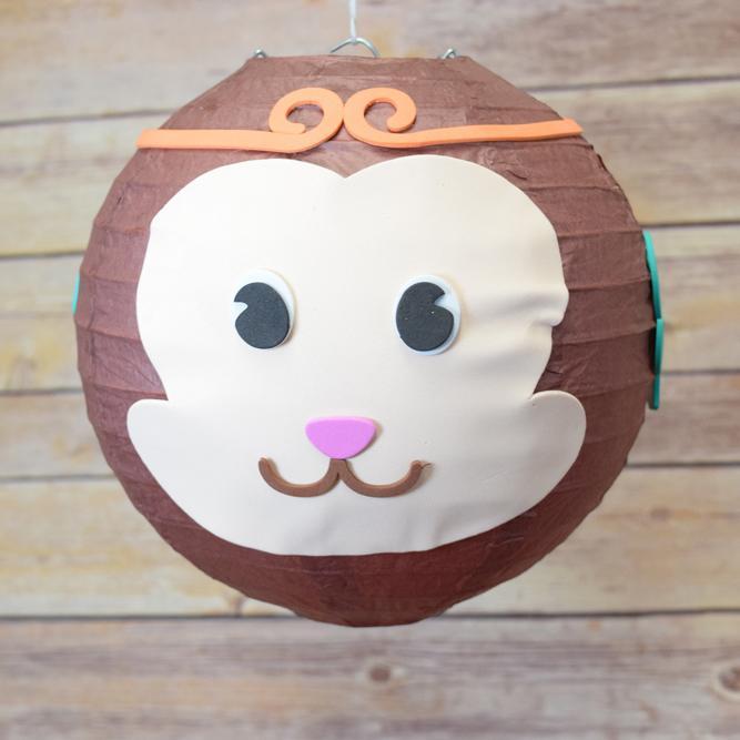 8" Paper Lantern Animal Face DIY Kit - Monkey (Kid Craft Project) Chinese New Year - AsianImportStore.com - B2B Wholesale Lighting & Decor since 2002